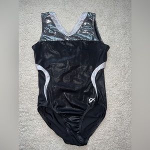 AXL leotard black and silver GK Elite Sportswear